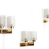 Wall lights glass brass