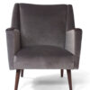 Grey velvet chairs