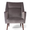 Grey velvet chairs