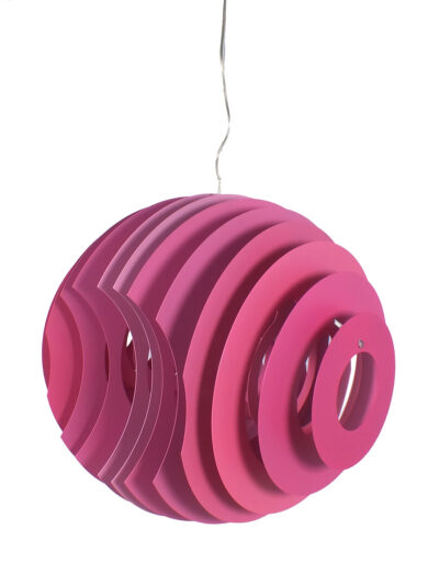 Big lamp with pink slats