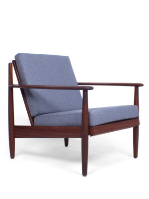 Teak purple lounge chair