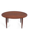 Coffee table round teak