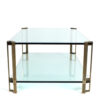 Peter Ghyczy glass and brass table