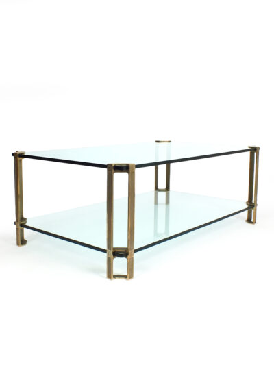 Peter Ghyczy glass and brass table