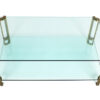Peter Ghyczy glass and brass table