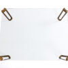 Glass and brass salontafel – Peter Ghyczy