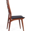 Set van 6 teak eetkamerstoelen