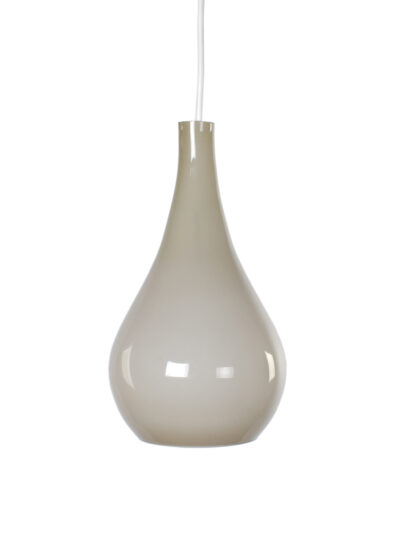 Beige glazen hanglamp