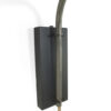 Grijs metalen wandlamp met arm