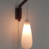 Glazen wandlamp fifties