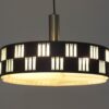 Grijs metalen hanglamp met glazen buisjes