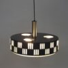 Grijs metalen hanglamp met glazen buisjes