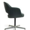 Green leather chair - knoll