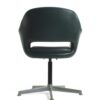 Green leather chair - knoll