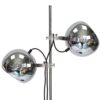 Vloerlamp 140 cm hoog chromen bollen