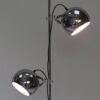 Vloerlamp 140 cm hoog chromen bollen