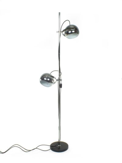 Hoge vloerlamp chromen bollen