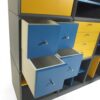 modulaire blauw gele kast pastoe