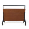 teak vintage tijdschriftenhouder