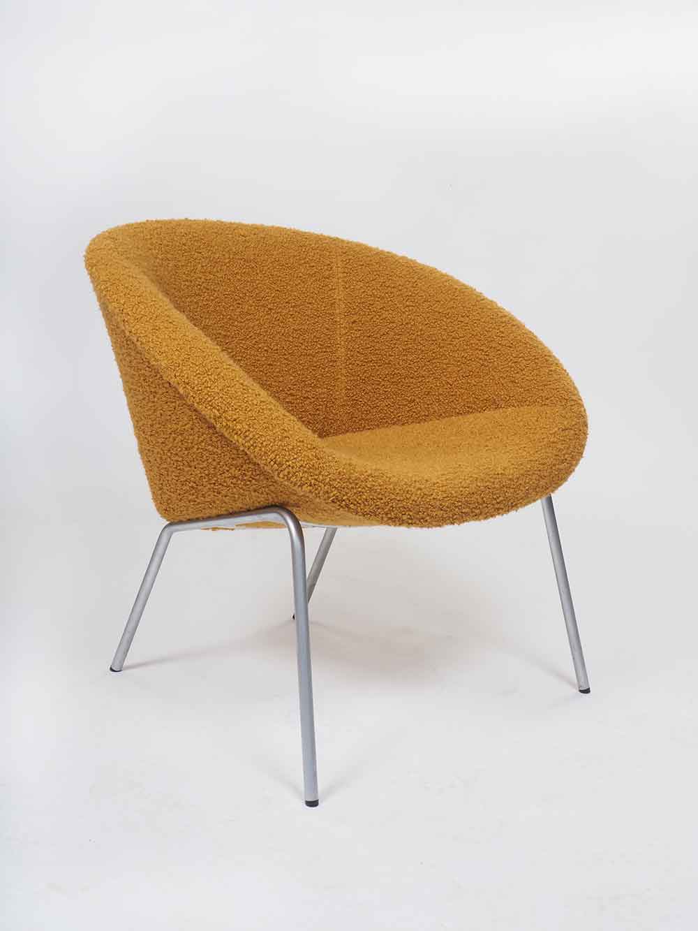 nikkel Intensief ondersteuning Walter Knoll fauteuil model 369 oker bouclé - VAEN