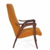 Teak vintage chair boucle