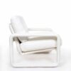 Rosenthal chair Burkhard Vogtherr ash wood white leather