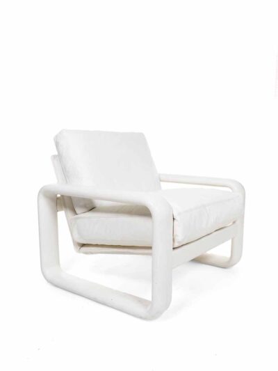 Rosenthal chair Burkhard Vogtherr ash wood white leather