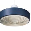 vintage hanglamp 60s blauw diffuser