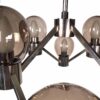 Hanglamp met 8 glazen kappen metalen frame