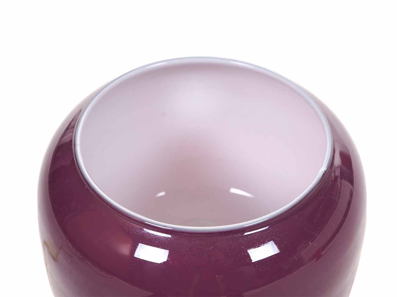 Purple glass table lamp venini murano