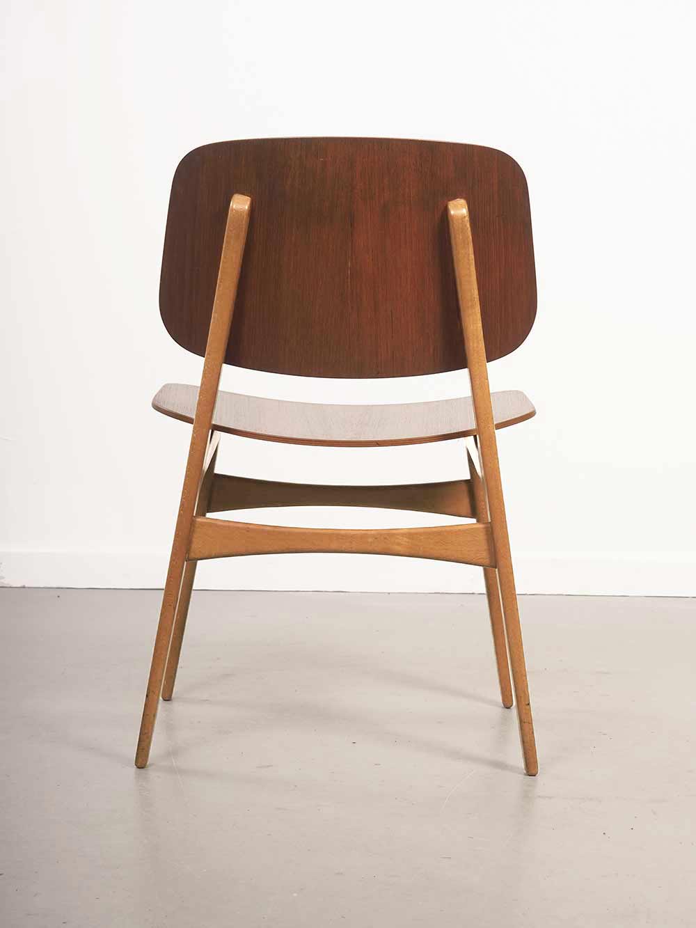 Set of 6 dining chairs Borge Mogensen Soborg mobelfabric denmark