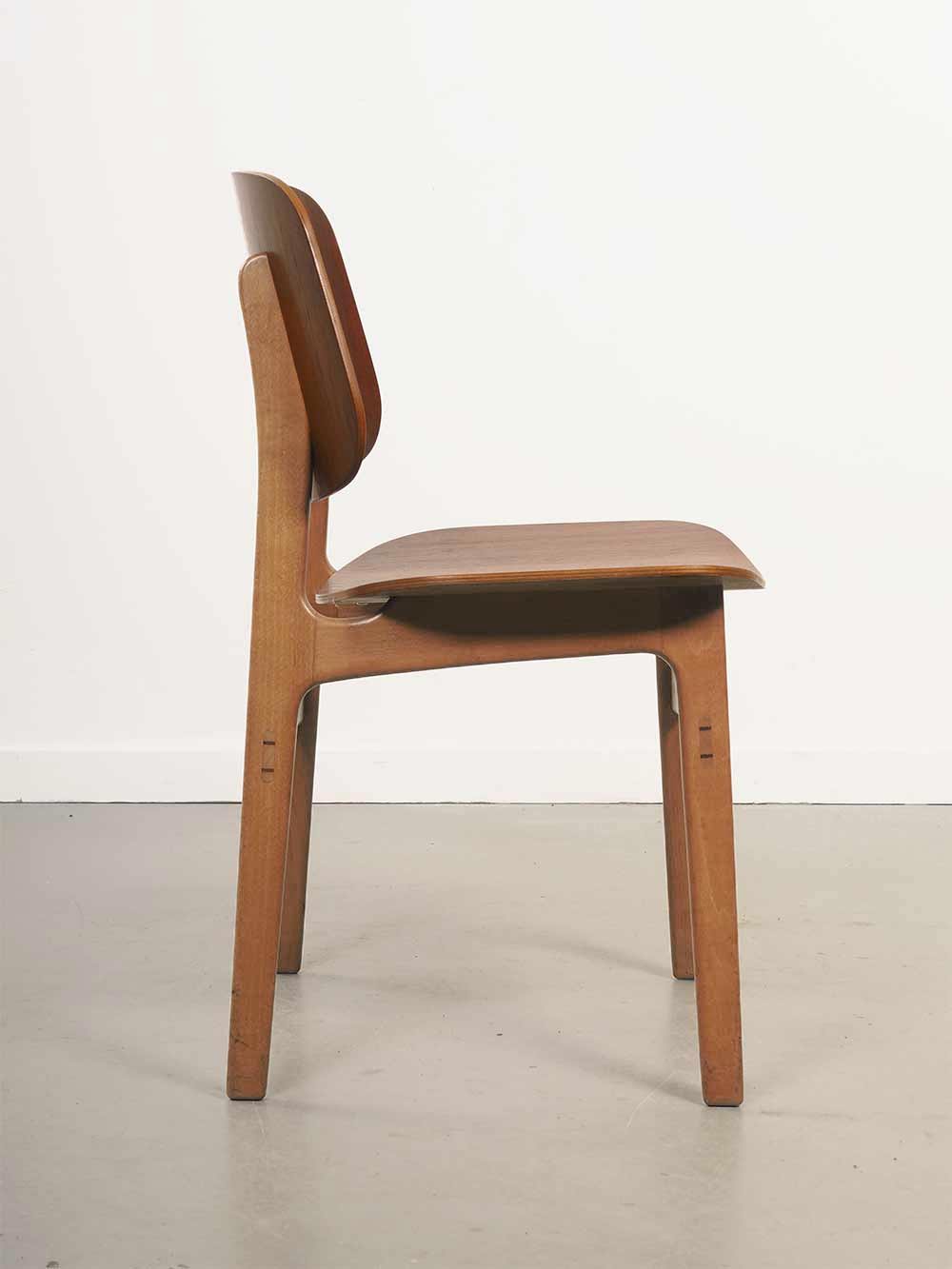 Set of 6 dining chairs Borge Mogensen Soborg mobelfabric denmark