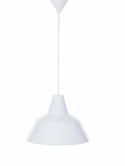 witte emaille XL industriele hanglamp poulsen Axel Wedel Madsen