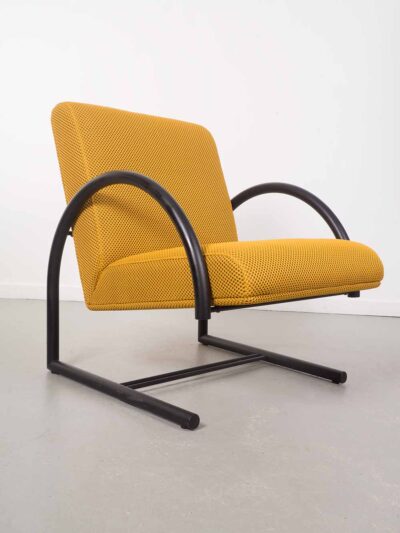 Lounge chair cirkel hennie de jong mazzairac boonzaaier gemeleerd geel