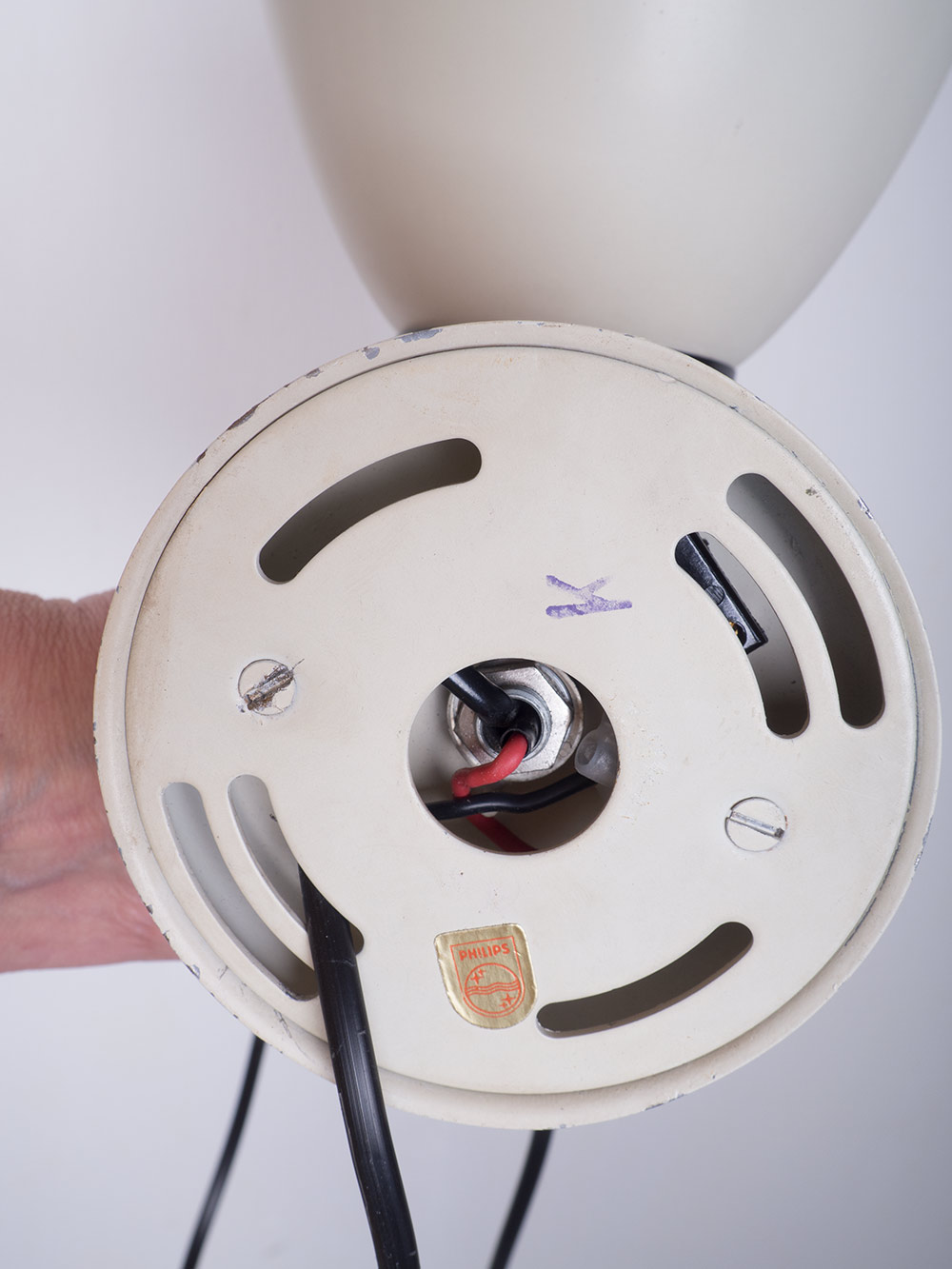 Set wandlampen, Philips zwart wit metaal kunststof